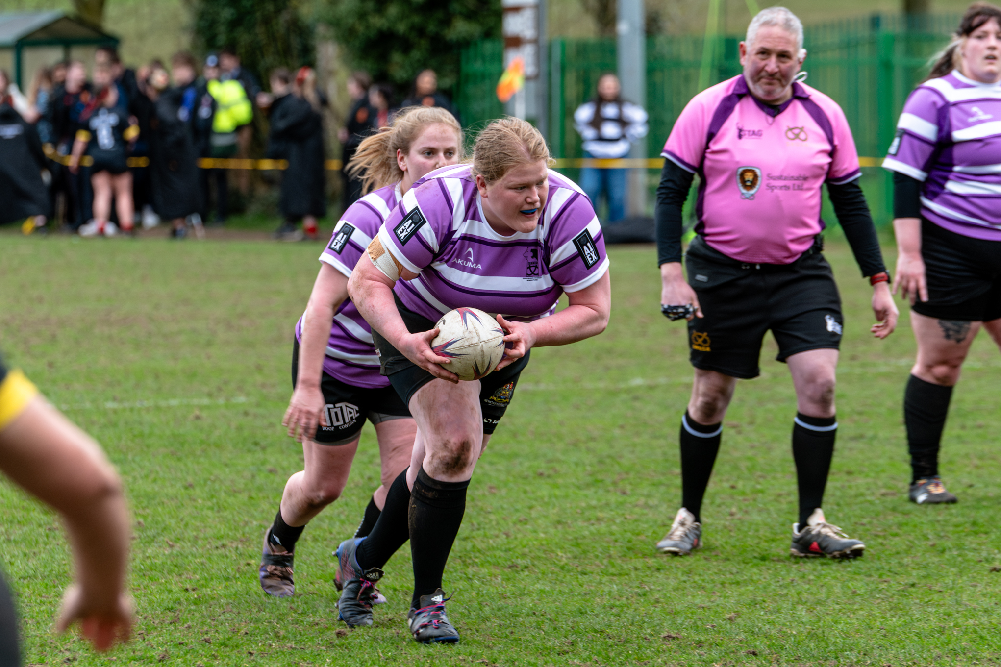 Women's rugby action